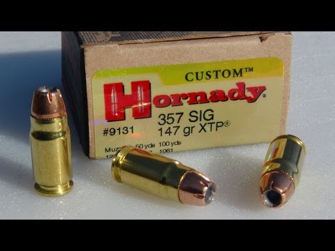 .357 SIG Hornady XTP 147 gr AMMO TEST