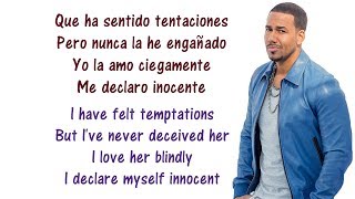 Romeo Santos - Inocente Lyrics English and Spanish - Translation &amp; Meaning - Letras en inglés