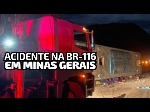 Acidente com ônibus que saiu de Pernambuco deixa sete mortos em Minas Gerais