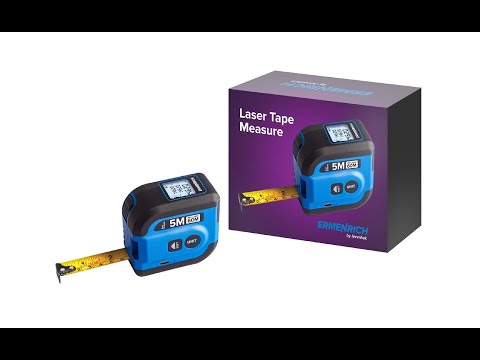 Рулетка с лазерным дальномером Ermenrich Reel SLR64
