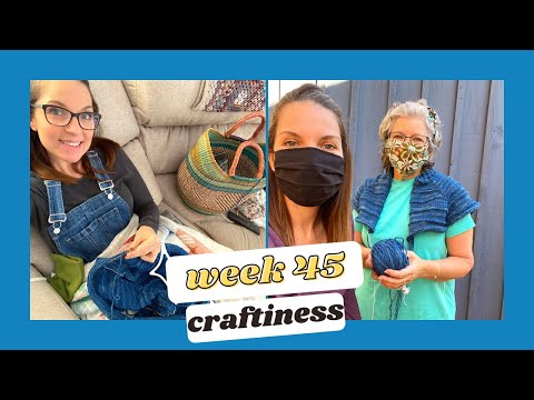 Week 45 (2020): Sweater Knitting, Scrapbooking/December Daily, Thrift Haul & Furniture Refinishing.