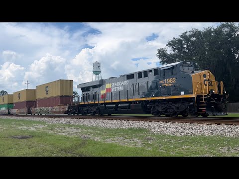 121 trains in 105 hours, Folkston, Ga 7-11-23/7-15-23 staring 2 heritage units seaboard and chessie