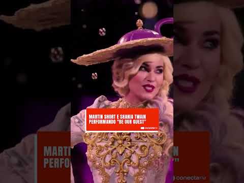 Martin Short e Shania Twain performando "Be Our Guest"