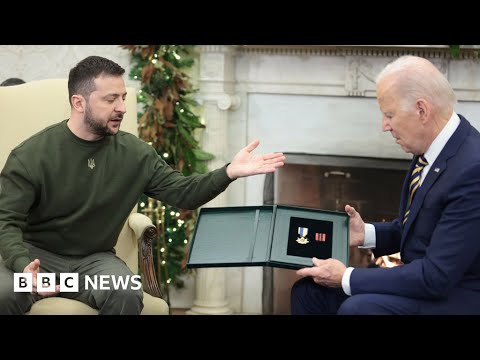 ゼレンスキー大統領、ホワイトハウスでバイデン大統領と会談 - BBC ニュース (President Zelensky meets President Biden at the White House - BBC News)