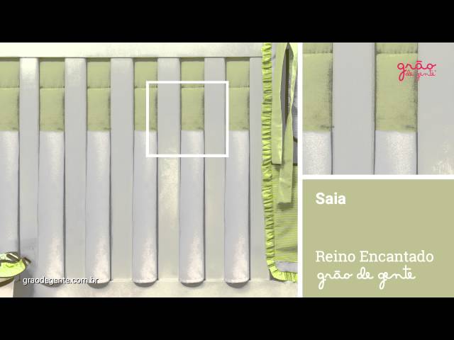 Saia para Berço Reino Encantado Verde | Ref: 52418