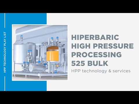 Hiperbaric 525 Bulk system- High Pressure Processing (HPP)