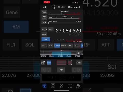 Operating ICOM 705 with SDR Control on iPhone