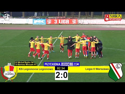 tv.nsk.pl [NA ŻYWO] KS Legionovia Legionowo - KP Legia II Warszawa SSA 2:0 (1:0) 2022-04-23 g. 17:00