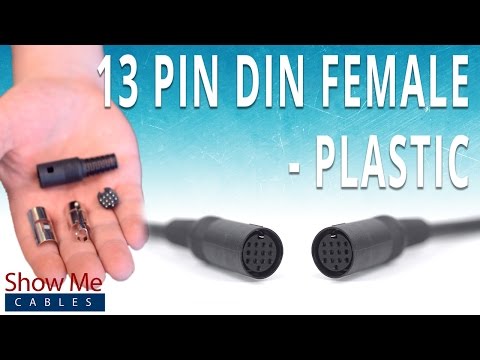 How To Install The 13 Pin DIN Female Solder Connector - Plastic