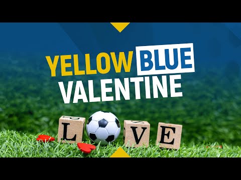 A yellow blue valentine