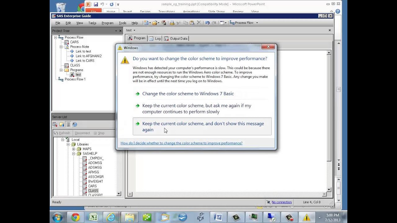 SAS EG Advanced Techniques Quick Keys
