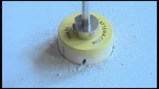 Circular saw with center drill