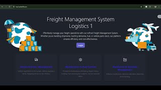 Capstone project Freight Management System Logistics 1