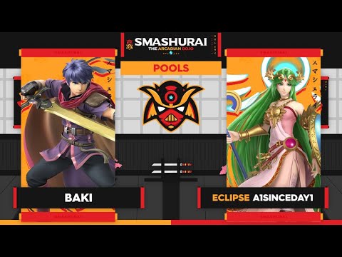 Smashurai: The Arcadian Dojo - Baki (Ike) Vs. Eclipse | A1SinceDay1 (Palutena) Pool