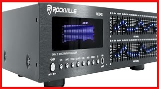 Video thumbnail for Rockville REQ42-B Black 19" Rack Mount 2 x 21 Band Equalizer w/Spectrum Analyzer by BT Shop
