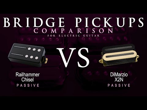 Railhammer CHISEL vs DiMarzio X2N - Passive Bridge Guitar Pickup Comparison Tone Demo