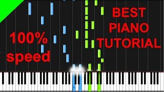 Borgeous - Invincible piano tutorial