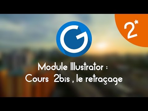 Formation IMM Module Illustrator Cours tuto 2bis le retraçage