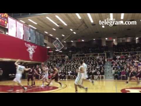 Nashoba's Justin Peirce gets a steal, runs the break and finds Andrew Fish for an impressive reverse