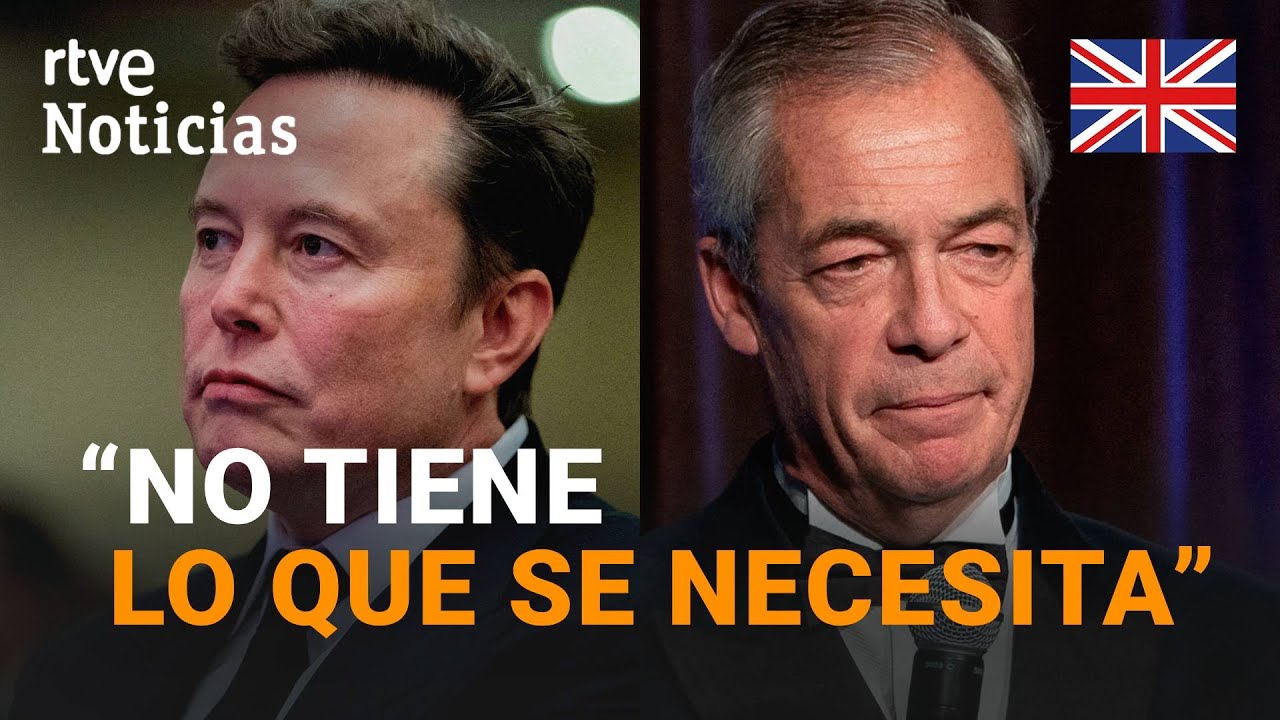 ELON MUSK da la ESPALDA al ULTRADERECHISTA BRITÁNICO NIGEL FARAGE | RTVE Noticias