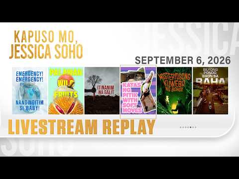 KMJS livestream September 6, 2026 Episode - Replay | Kapuso Mo, Jessica Soho