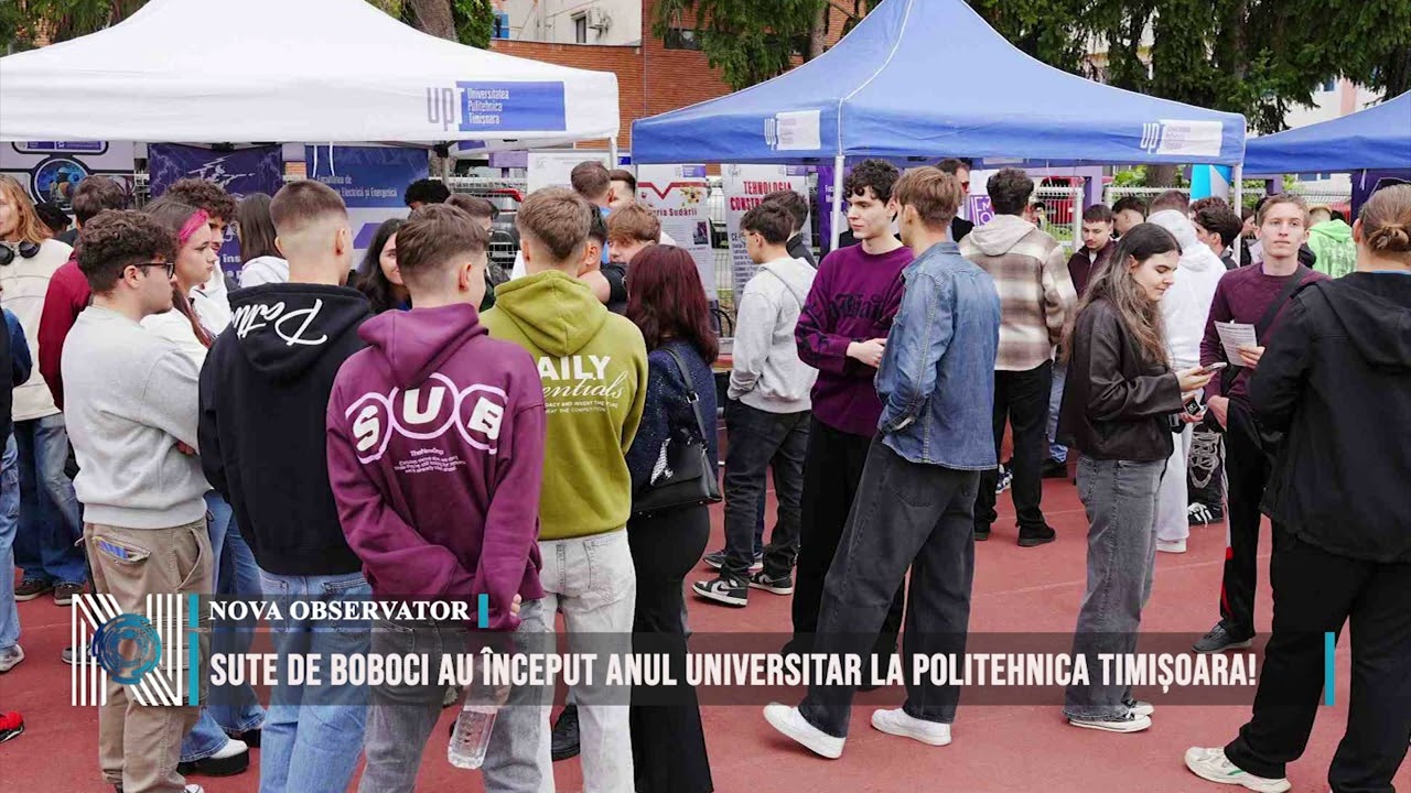 Sute de boboci au început anul universitar la Politehnica Timișoara!