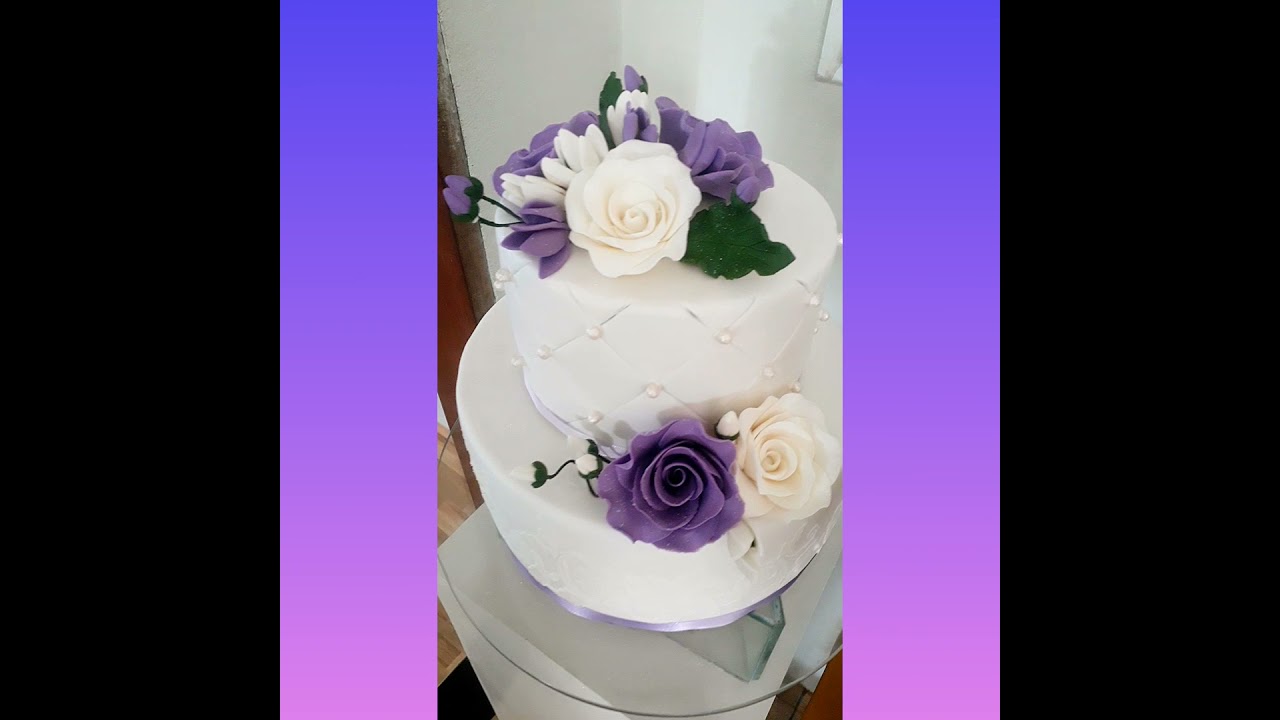 bolo de casamento de pasta americana