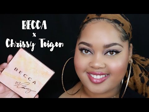 BECCA x Chrissy Teigen Glow Face Palette Review + Try On + Comparisons Video