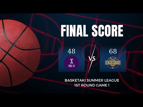PLAYOFFS GAME 1 @Basketakicom Circle BC vs Deportivo Faliro BC - Summer Master League 22/23