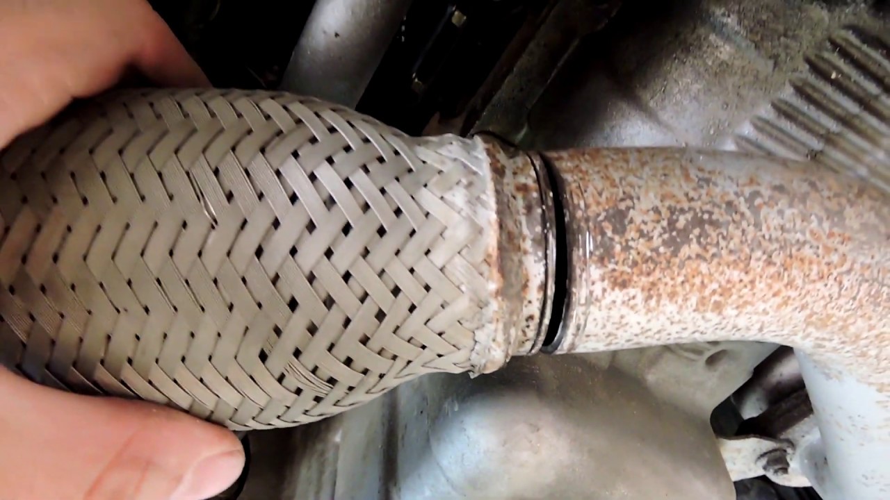 Watch video How to replace exhaust flex pipe. Now How to replace exhaust flex pipe.