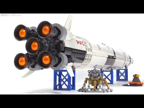 🔄 LEGO Ideas 2017 NASA Apollo Saturn V review! 21309 re upload