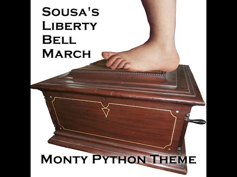 Liberty Bell March on 1902 Regina 15.5" Double Comb Music Box - Monty Python Intro