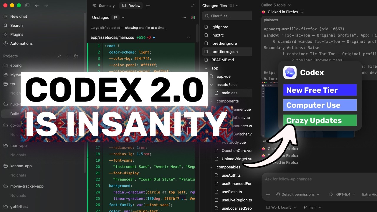 Codex 2.0 + NEW CRAZY Free Tier: OpenAI has COOKED with NEW & FREE Codex!