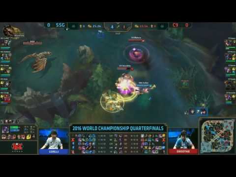 SSG Cuvee Rumble VS C9 Jensen Orianna Game 1 Highlights   S6 World Championship Quarterfinals