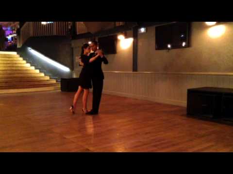  Ivan Inofre  and  Virginie Collombet  are  dancing  to  the  tango  "  Hasta Siempre Amor  "  by  Juan D'Arienzo