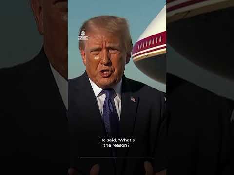 ‘You look like hell’, Trump lashes out at reporter in tarmac tirade | AJ #shorts