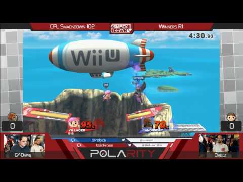 CFL Smackdown 102 WiiU - G^Dawg (Ganon) vs Dmillz (Villager) - Winners R1