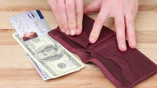 Шкіряне вінтажне портмоне Shvigel 16436 бордове