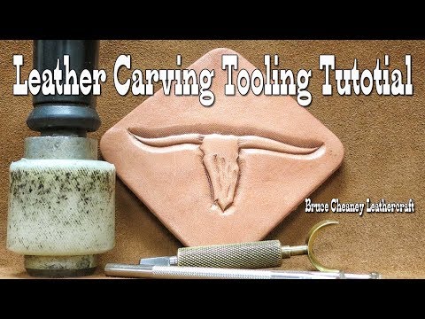 LEATHER CARVING TOOLING HOW to CARVE and TOOL - Leather Pattern Transfer
