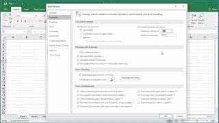 Circular Reference Error in Excel 2016