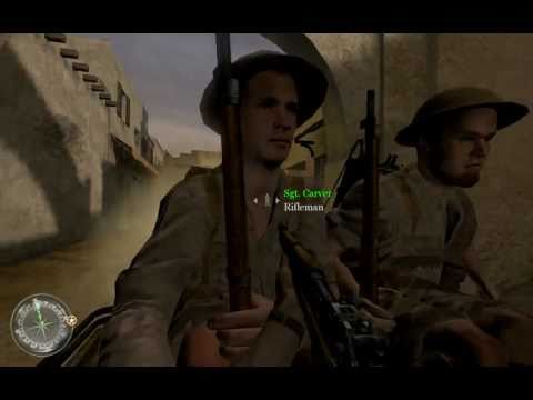 "Call of Duty 2", walkthrough on Veteran, Ch.6 - Rommel's Last Stand, part 3 - Assault on Matmata