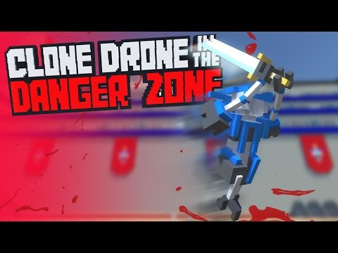 Robot Sword Fighting Battle Royale! - Clone Drone in the Danger Zone Alpha Gameplay
