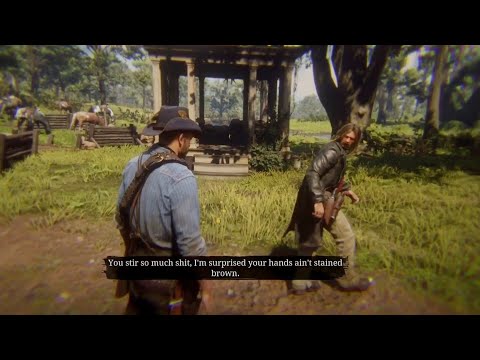 Drunk Arthur Has The BEST Antagonize Line for Micah - RDR2