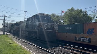 Norfolk Southern Action and a Meet on National Train Day in Macungie