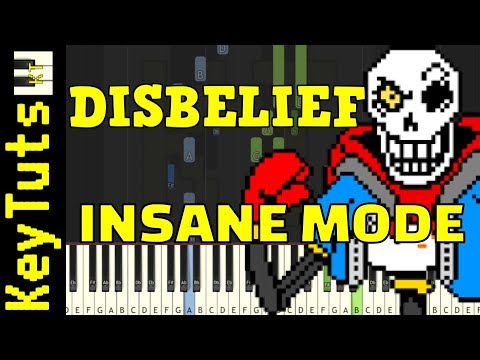 Learn to Play the Disbelief OST by FlamesAtGames (Undertale AU) - Insane Mode
