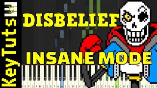 Learn to Play the Disbelief OST by FlamesAtGames (Undertale AU) - Insane Mode