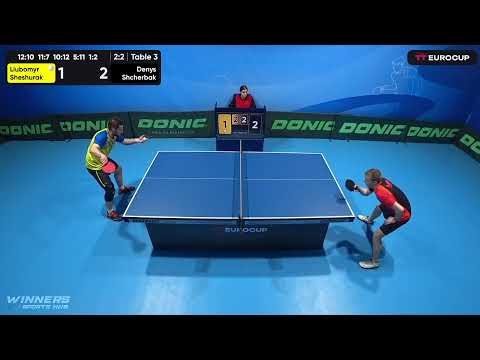 14:05 Liubomyr Sheshurak 3-2 Denys Shcherbak 09.05.2023 TT Euro.Cup Ukraine Star. Table 3