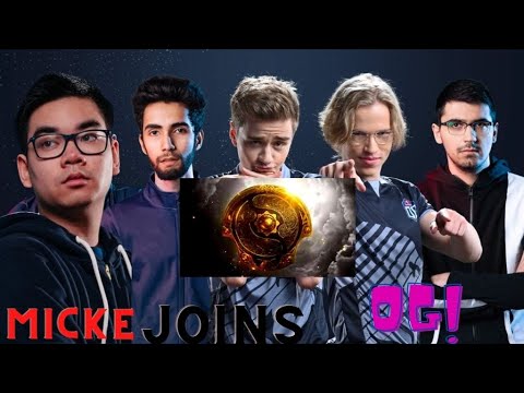 Micke Joins OG Confirmed Sumail Topson Playing With their New Offlaner OG.Micke -OG NEW ROASTER