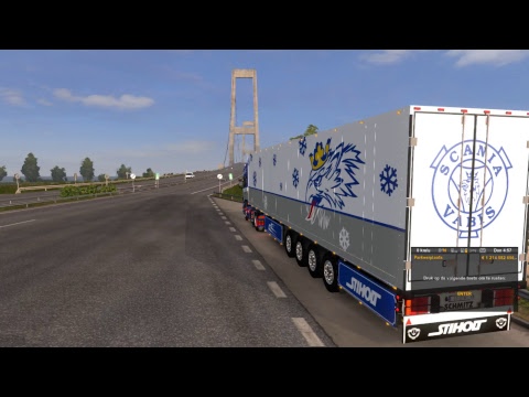 euro truck simulator 2 blue scania v8 r500 jonkoping to cambridge