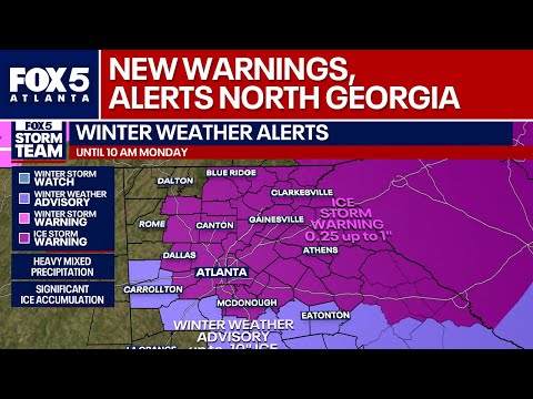 New weather alerts, warnings for North Georgia | FOX 5 News